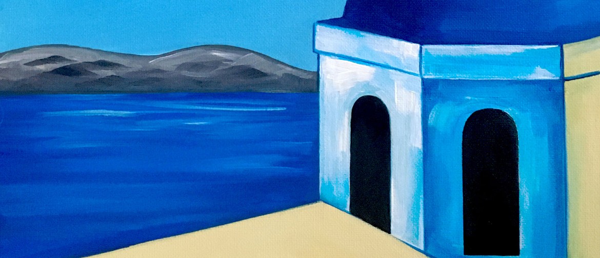 Paint and Wine Night - Santorini
