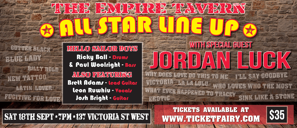 All Star Line Up with special guest Jordan Luck