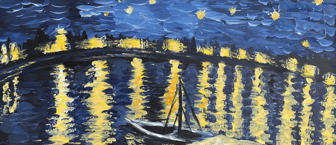 Paint and Wine Night - Starry Night over the Rhone