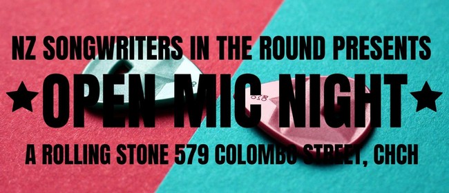 NZ Songwriters in the Round Open Mic Night
