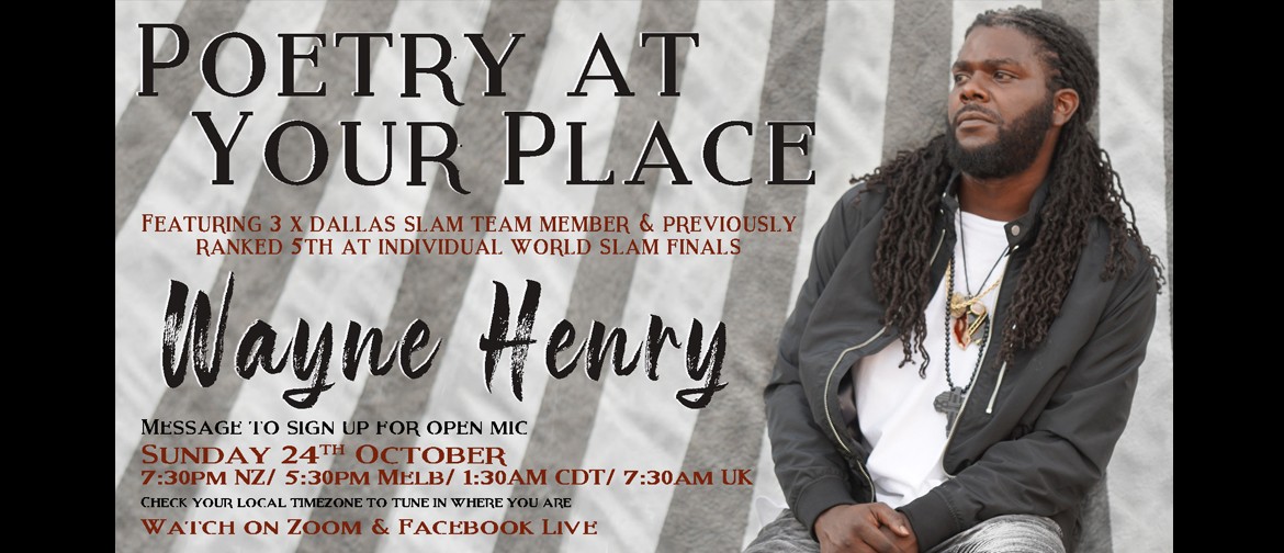 Poetry at Your Place feat. Wayne Henry