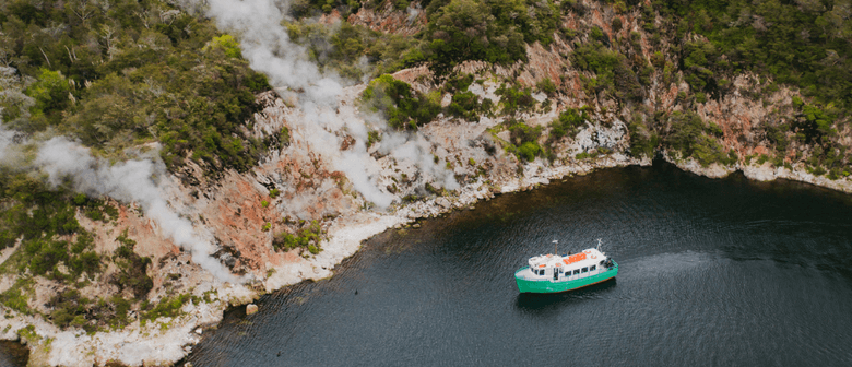 Wine Tasting Cruise on Lake Rotomahana with Volcanic Hills: POSTPONED