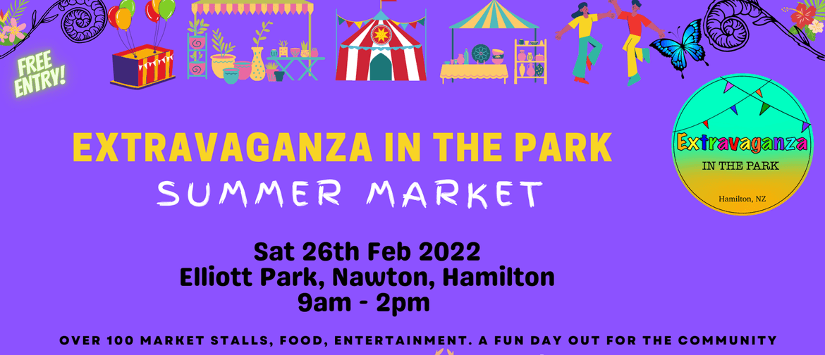 Extravaganza in the Park Summer Market: CANCELLED