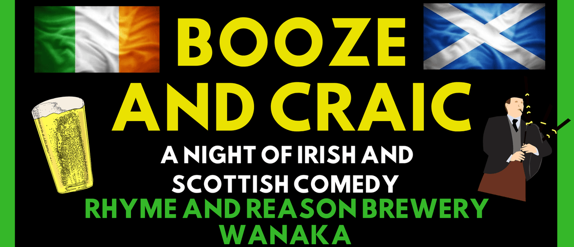 Booze and Craic: A Night of Irish and Scottish Comedy