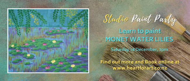Paint Party - Monet Water Lilies Painting