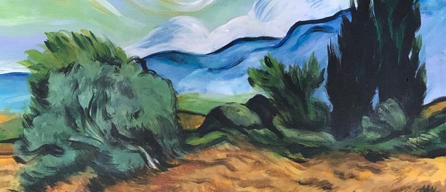 Paint & Chill Sat Arvo 4pm - Van Gogh Wheat Field!