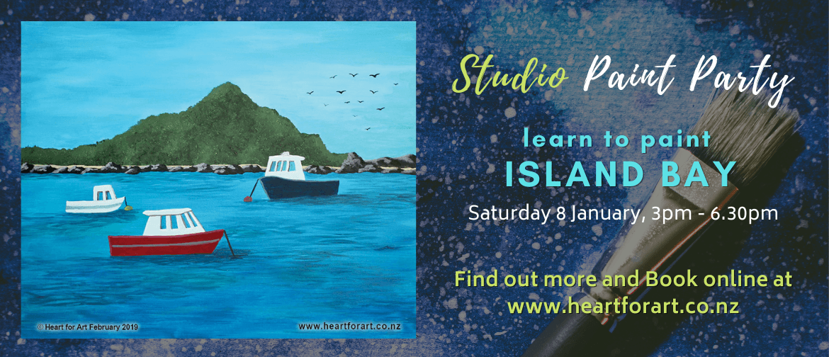 Paint Party - Island Bay Painting - Studio Art Class