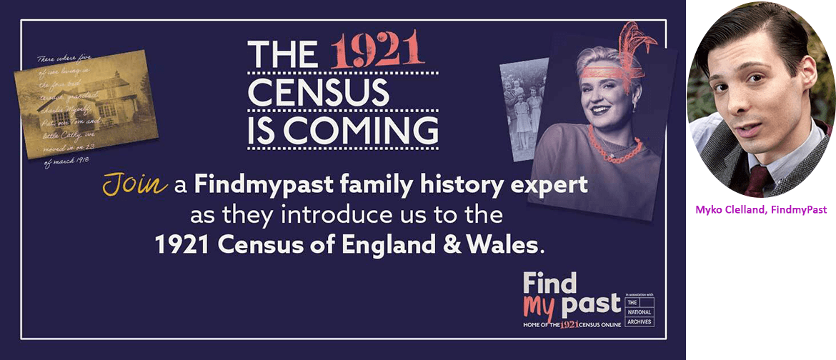 1921 Census for England and Wales with Myko Clelland, FMP