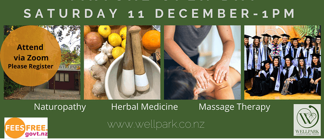 Virtual Open Day - Wellpark College of Natural Therapies