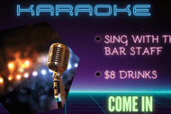 Image for event: Sing With The Bar Staff