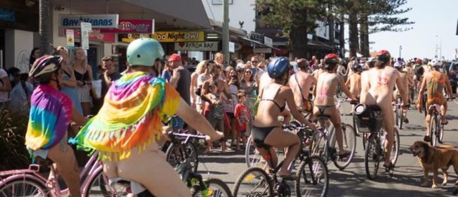 World Naked Bike Ride - Waihi Beach