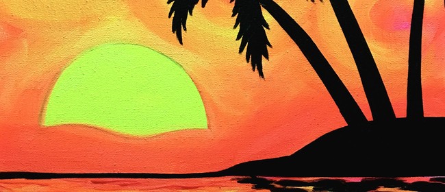 Glow in the Dark Paint Night - Tropical Sunset