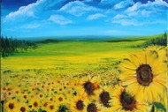 Image for event: Paint & Chill Sat Arvo 4pm -Sunflower Field!