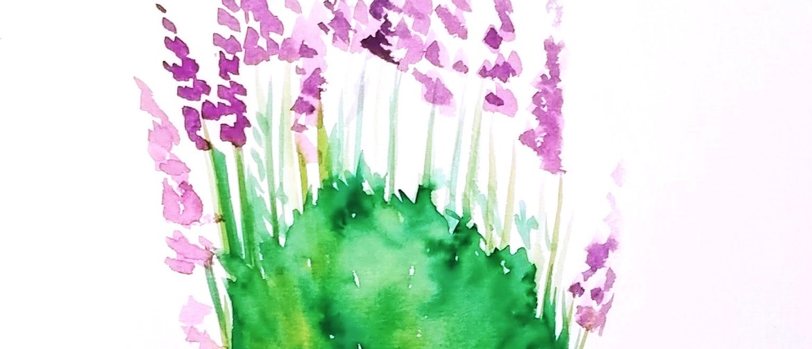 Watercolour and Wine Night - Lavender Pot: CANCELLED