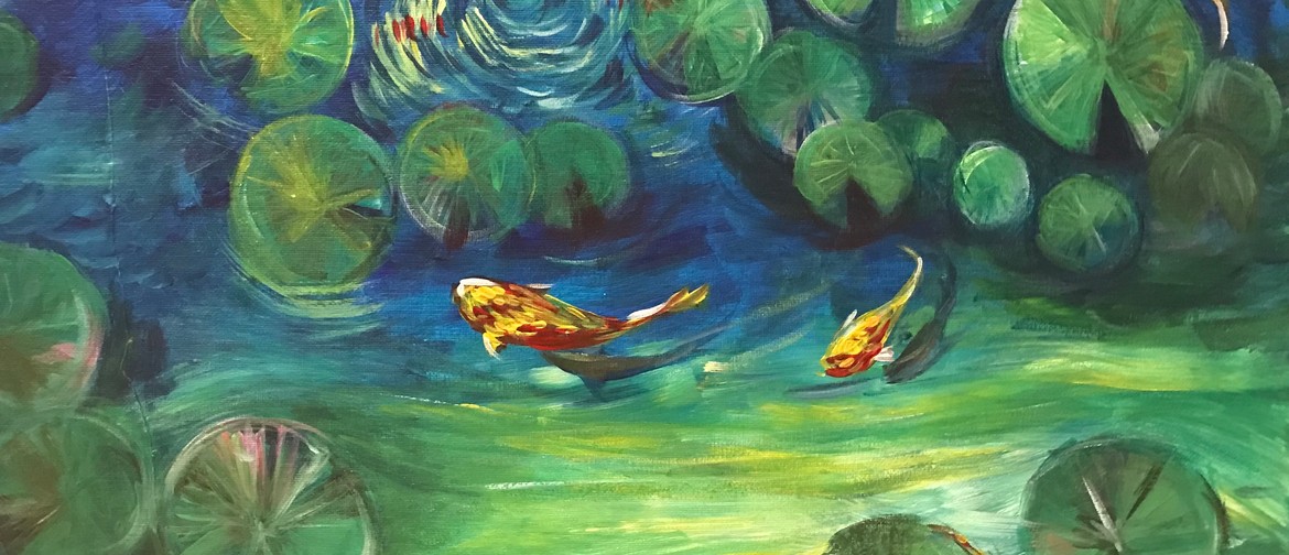 Paint & Chill Friday Night  - Water Lily & Koi!