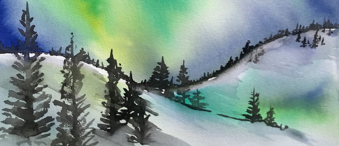 Watercolour and Wine Night - Northern Lights: CANCELLED