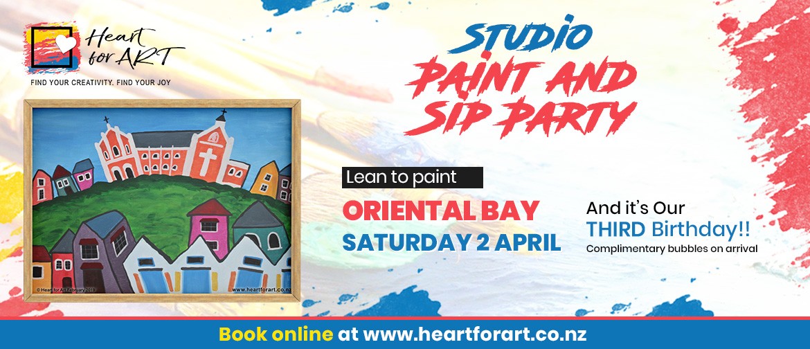 Paint and Sip - Oriental Bay Painting - Studio Art Class