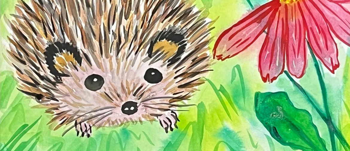 Watercolour and Wine Night - Friendly Hedgehog