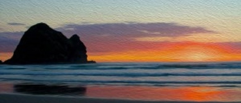Wine and Paint Party - Piha Sunset Painting