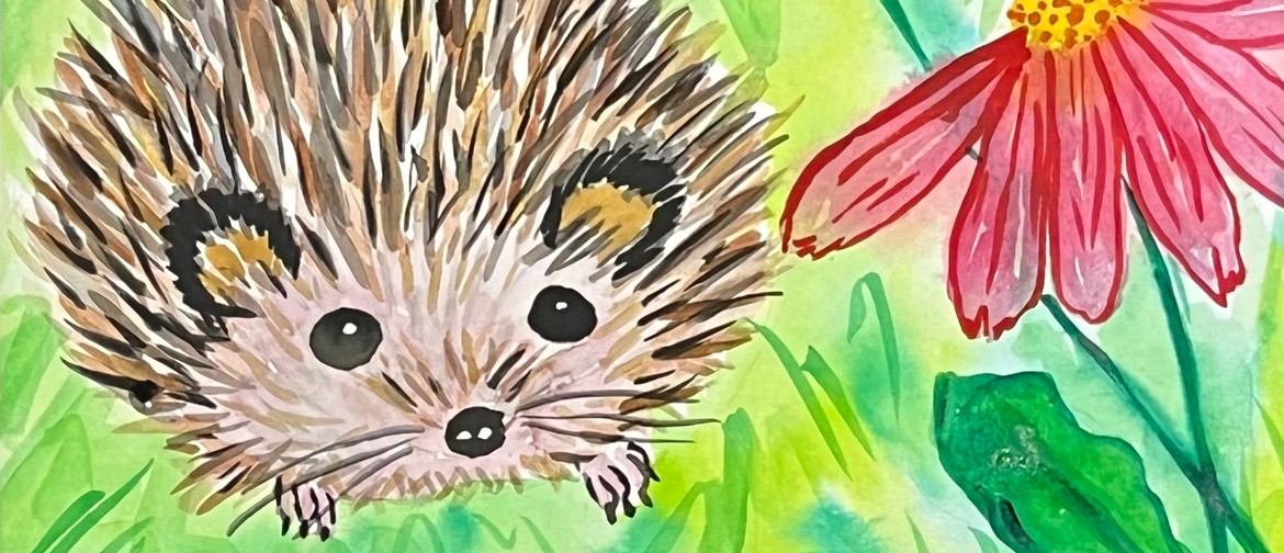 Watercolour & Wine Night - Friendly Hedgehog
