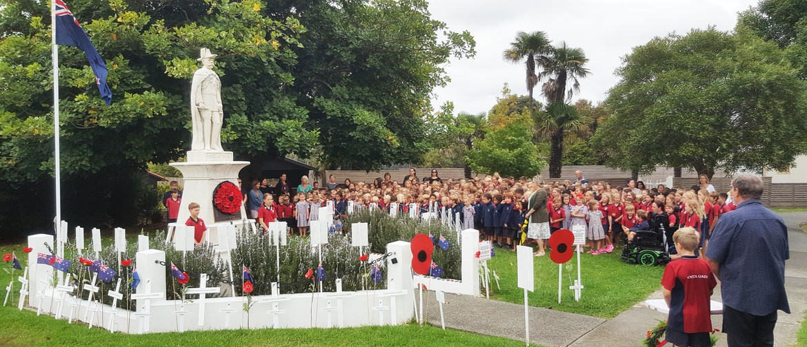Matakana War Memorial - ANZAC Day Service Matakana War Memorial - ANZAC Day Service