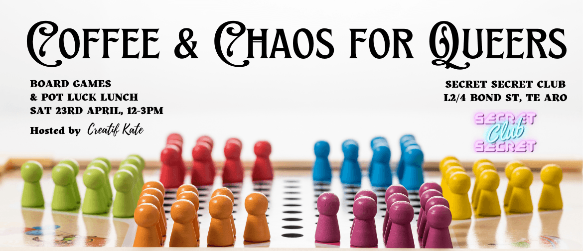 Coffee & Chaos for Queers – Board Games & Pot Luck Lunch