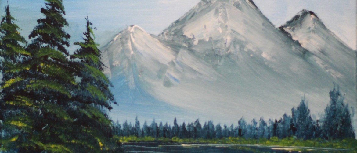 Paint & Chill Sat Arvo: Bob Ross Snowy Mountain!