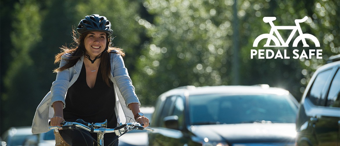 Woman Pedal Safe Cycle Skills