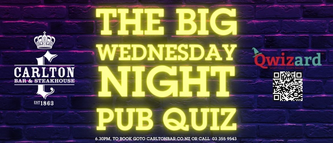 The Big Wednesday Pub Quiz!