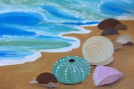 Image for event: Paint and Wine Night - Seashells on the Shore