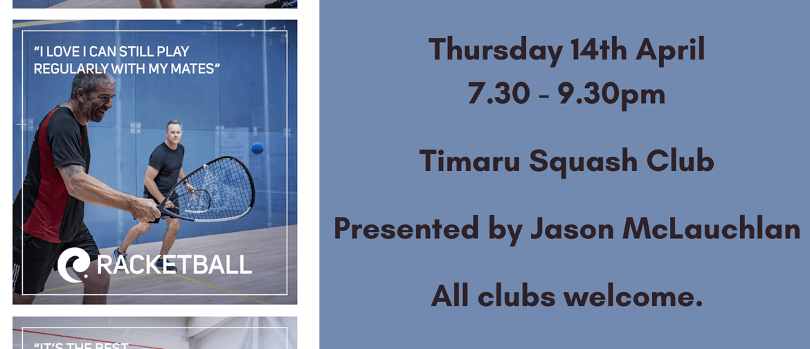 Timaru Squash Rackets Club Racketball Demo Night