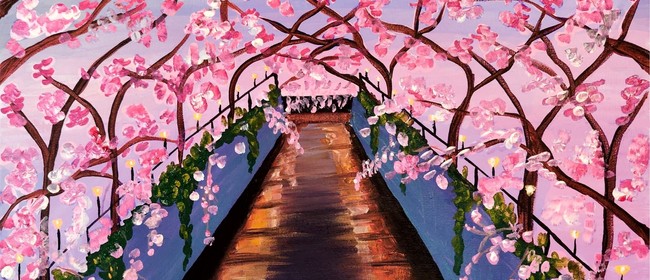 Paint and Wine Night - Cherry Blossoms