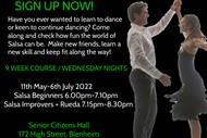 Image for event: Adult Salsa Classes - Learn to Dance