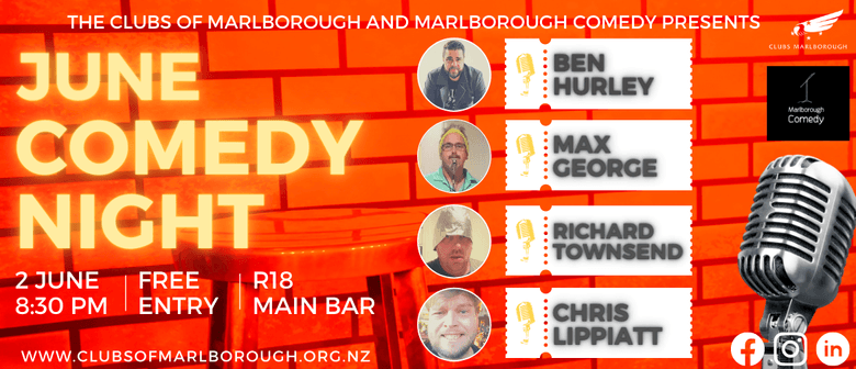 June Comedy Night - Blenheim - Eventfinda