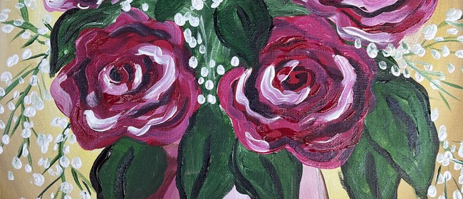 Paint and Wine Night - Rose Bouquet