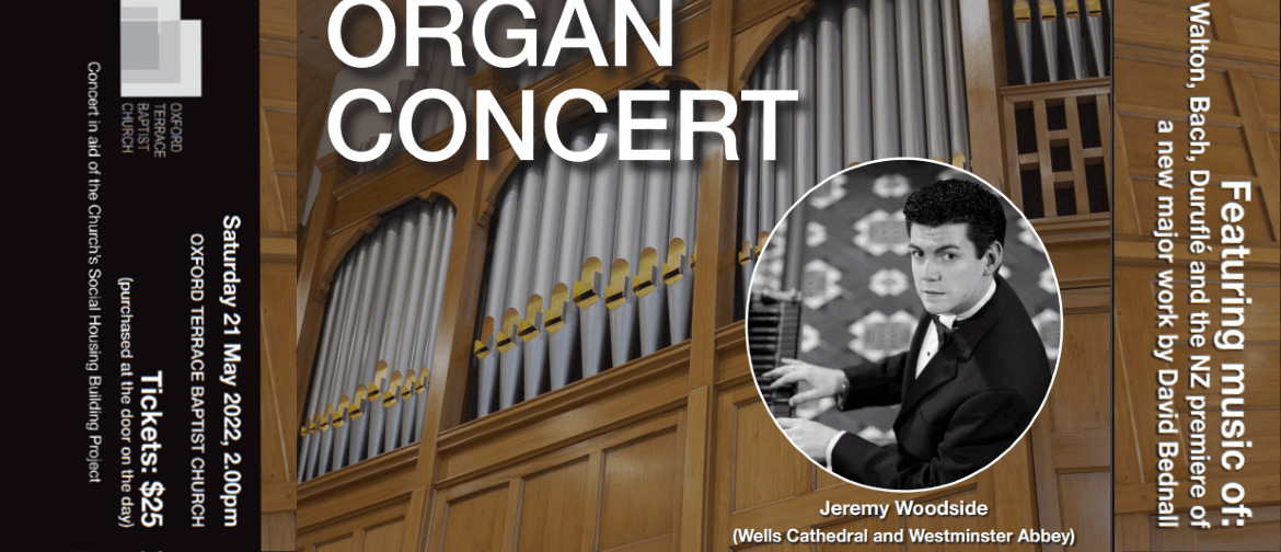 Organ Concert featuring Jeremy Woodside