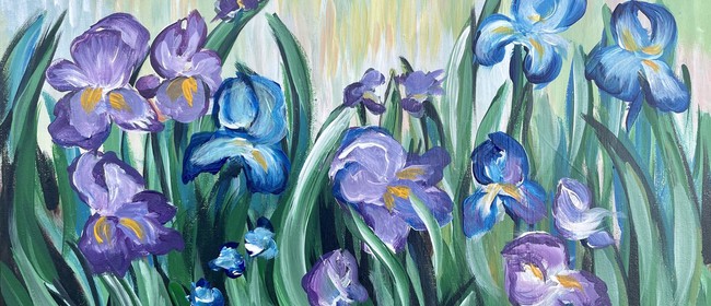 Paint and Wine Night - Iris Flowers: CANCELLED