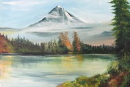 Image for event: Paint & Chill Thursday Night  - Bob Ross Mountain & Lake!
