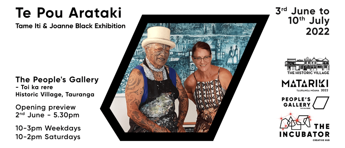 Te Pou Arataki Exhibition - Tame Iti & Joanne Black - Matari