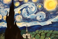 Image for event: Paint and Wine Night - A Starry Night