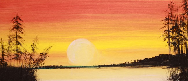 Paint & Chill Friday Night 6pm - Golden Sunset!