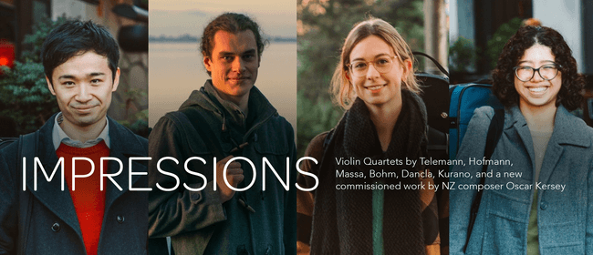 QUARTZ Violin Quartet Presents: IMPRESSIONS | Dunedin
