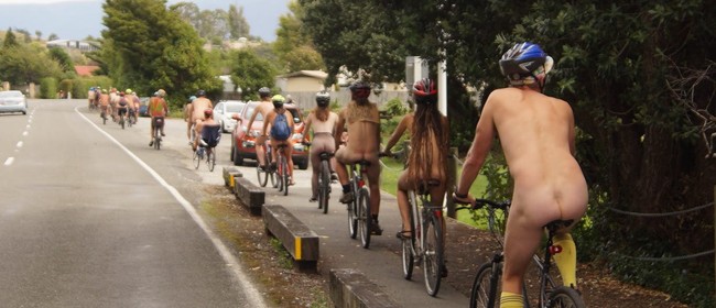 World Naked Bike Ride - Waihi Beach