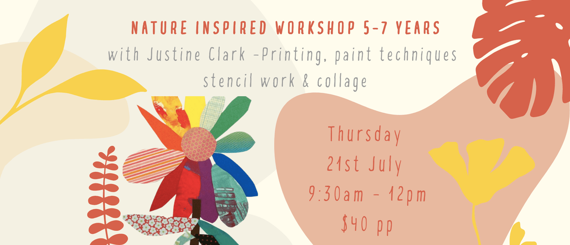 Workshop - Nature Inspired Mixed Media and Stencil Work  5-7