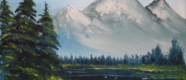 Paint & Chill - Bob Ross Snowy Mountain
