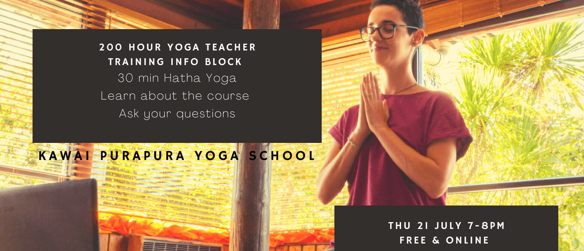 Free info event: 200 hour Yoga Teacher training