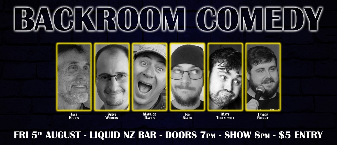 Backroom Comedy August '22
