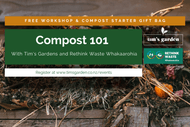 Image for event: Compost 101 with Tim's Gardens and Rethink Waste Whakaarohia