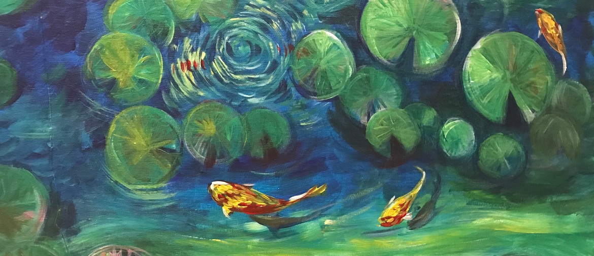 Paint & Chill Thursday 7pm - Water Lily & Koi!