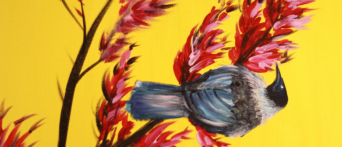 Paint & Chill Sat Arvo 4pm at Auck City Hotel: Tui on Flax!